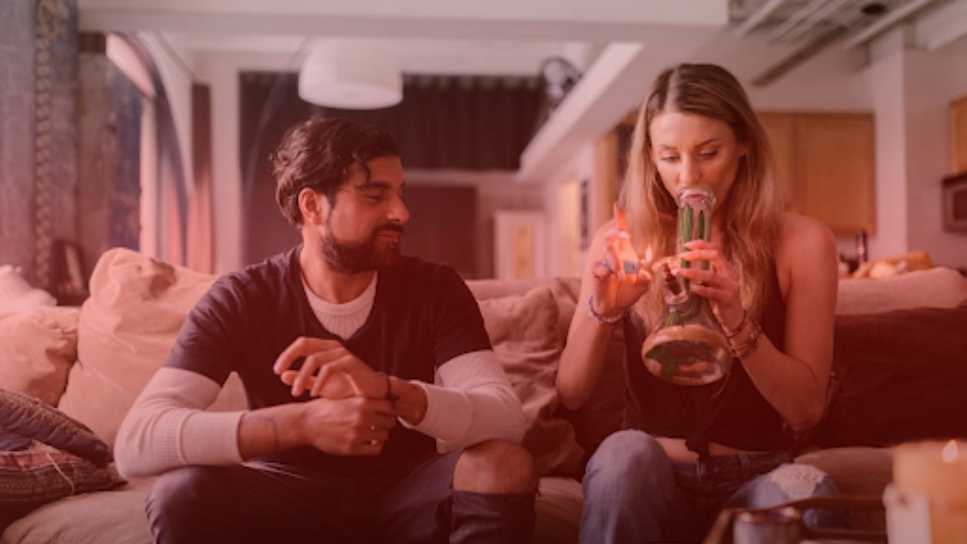 Girl Using Vaporizer